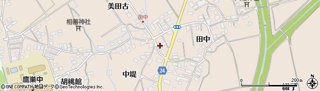 秋田県北秋田市綴子田中74周辺の地図