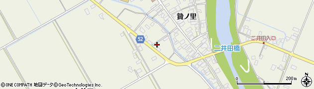 秋田県大館市二井田（上前田）周辺の地図