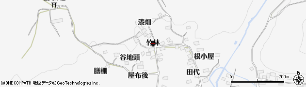 秋田県大館市葛原（竹林）周辺の地図