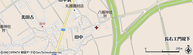 秋田県北秋田市綴子田中25周辺の地図