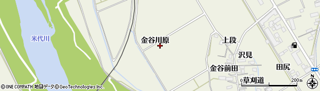 秋田県大館市山館金谷川原周辺の地図
