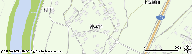 秋田県鹿角市十和田末広（沖ノ平）周辺の地図