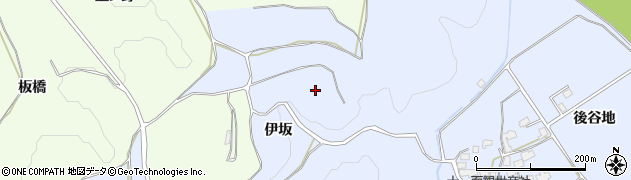 秋田県鹿角市花輪（伊坂）周辺の地図
