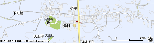 秋田県鹿角市花輪（元村）周辺の地図
