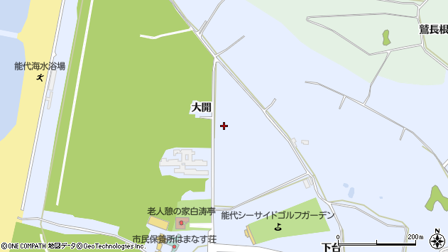 〒016-0014 秋田県能代市落合の地図