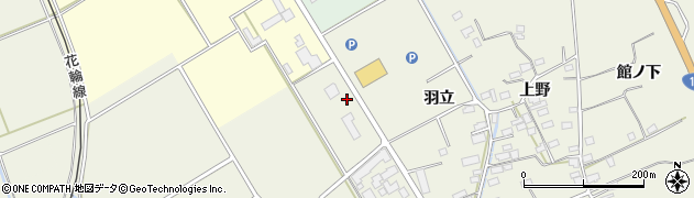 秋田県大館市山館田尻5周辺の地図