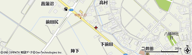 秋田県大館市二井田（前田尻）周辺の地図