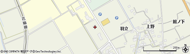 秋田県大館市山館田尻3周辺の地図