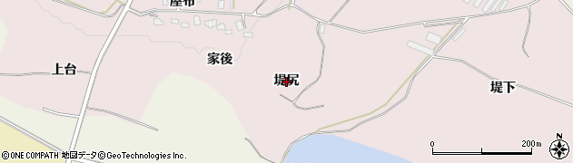 秋田県大館市下川原（堤尻）周辺の地図