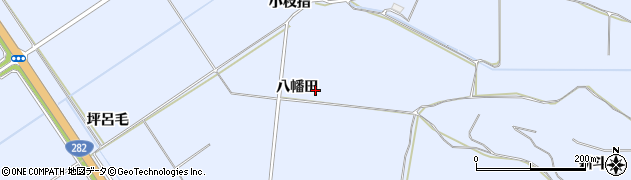 秋田県鹿角市花輪八幡田周辺の地図