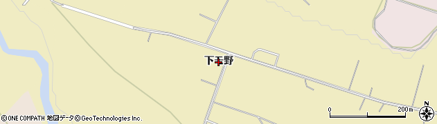 秋田県大館市本宮（下モ野）周辺の地図