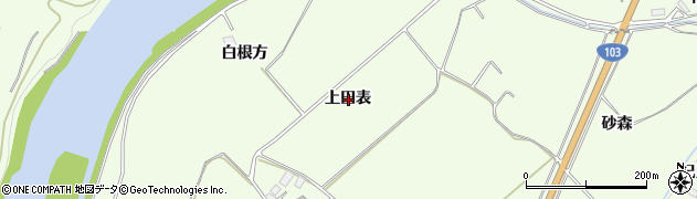 秋田県鹿角市十和田末広（上田表）周辺の地図