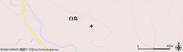 岩手県二戸市白鳥（滝向）周辺の地図