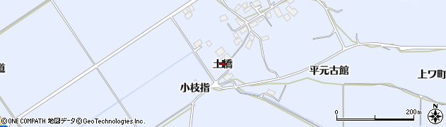 秋田県鹿角市花輪（土橋）周辺の地図