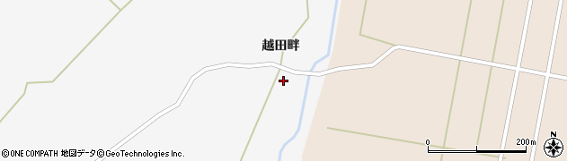 秋田県能代市朴瀬越田畔16周辺の地図