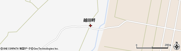 秋田県能代市朴瀬（越田畔）周辺の地図