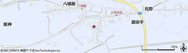 秋田県鹿角市花輪（四ツ谷）周辺の地図