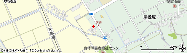 秋田県大館市餌釣向綱周辺の地図