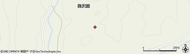 秋田県北秋田市黒沢（馬屋沢）周辺の地図