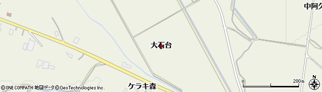 秋田県大館市二井田（大石台）周辺の地図