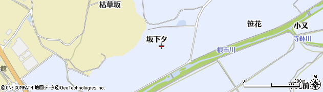 秋田県鹿角市花輪（坂下タ）周辺の地図