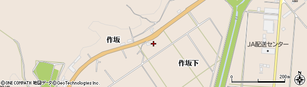 秋田県北秋田市綴子（作坂下）周辺の地図