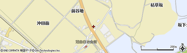 秋田県鹿角市十和田錦木（前谷地）周辺の地図