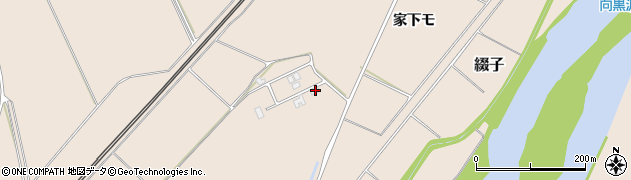 秋田県北秋田市綴子家下モ191周辺の地図