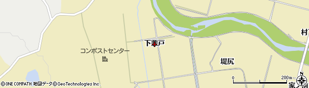 秋田県大館市大披（下悪戸）周辺の地図