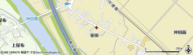 秋田県鹿角市十和田錦木室田周辺の地図