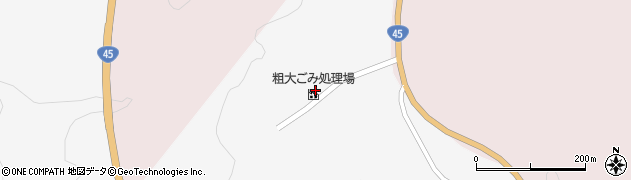 久慈広域連合久慈地区粗大ごみ処理場周辺の地図
