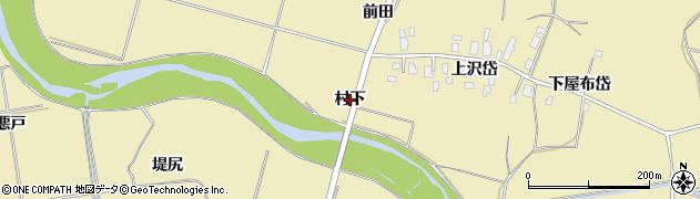 秋田県大館市出川（村下）周辺の地図