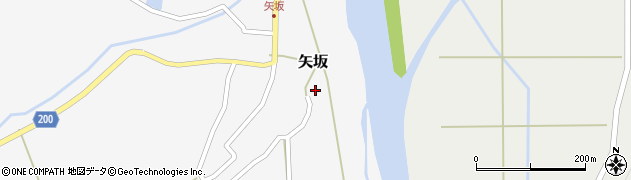 秋田県山本郡藤里町矢坂下袋丁場周辺の地図