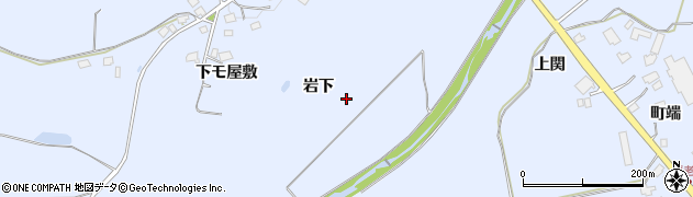 秋田県鹿角市花輪（岩下）周辺の地図