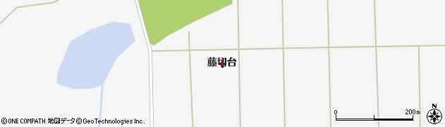 秋田県能代市朴瀬藤切台周辺の地図