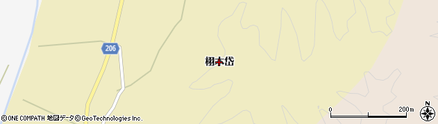 秋田県能代市常盤（栩木岱）周辺の地図