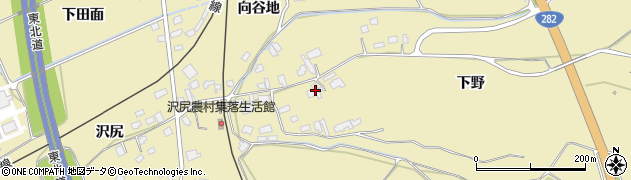 秋田県鹿角市十和田錦木（下野）周辺の地図