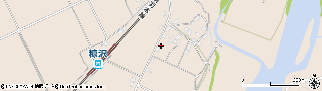 秋田県北秋田市綴子家下モ周辺の地図