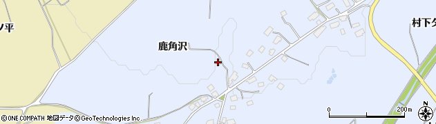 秋田県鹿角市花輪（鹿角沢）周辺の地図