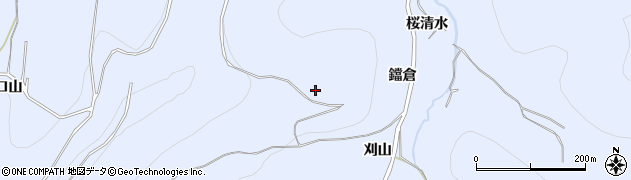 岩手県二戸市石切所（刈山）周辺の地図