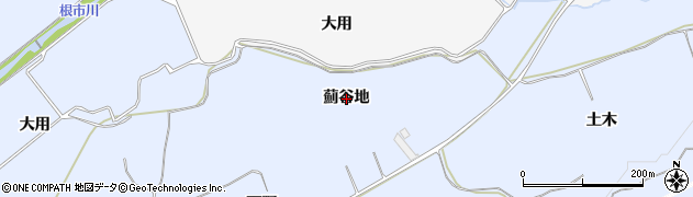 秋田県鹿角市花輪（薊谷地）周辺の地図