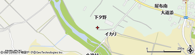秋田県大館市赤石下タ野54周辺の地図