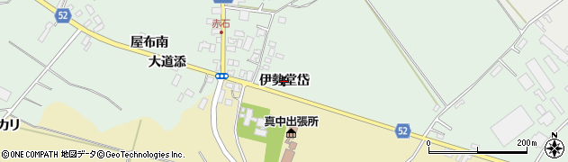 秋田県大館市赤石（伊勢堂岱）周辺の地図