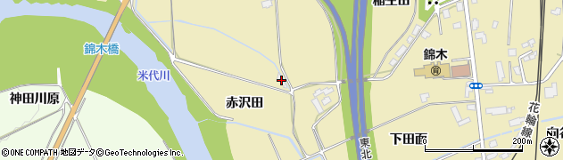 秋田県鹿角市十和田錦木赤沢田92周辺の地図
