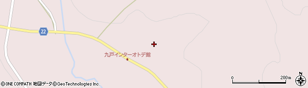 岩手県九戸村（九戸郡）山屋（第４地割）周辺の地図