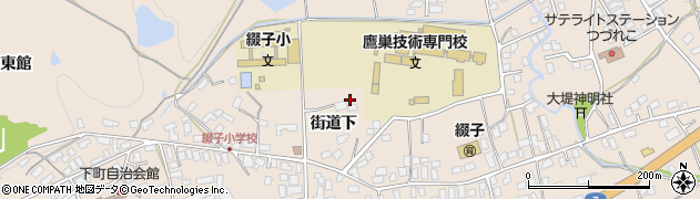 秋田県北秋田市綴子（街道下）周辺の地図