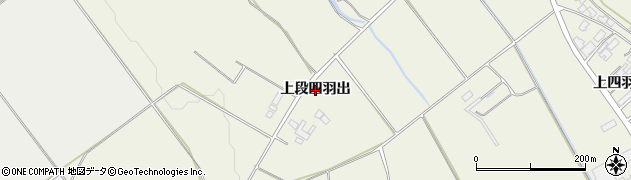 秋田県大館市二井田（上段四羽出）周辺の地図