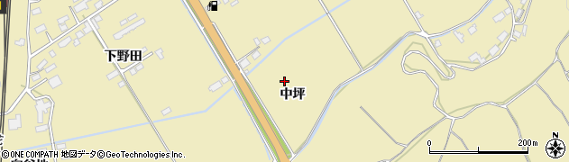 秋田県鹿角市十和田錦木（中坪）周辺の地図