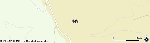 岩手県二戸市足沢（米内）周辺の地図
