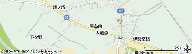 秋田県大館市赤石屋布南周辺の地図